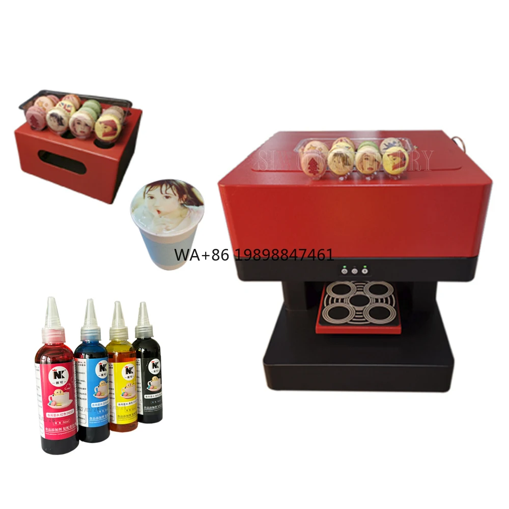 

New Multi Colorful Coffee Latte DIY Printer Cake Printing Machine Edible Inkjet Printer for Food With Ink