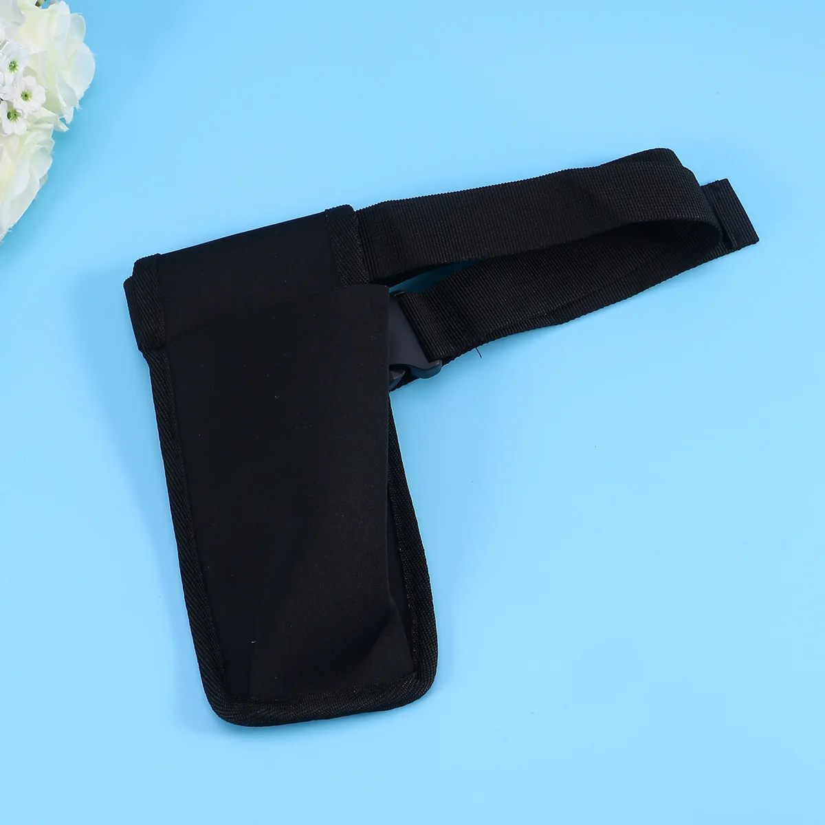 

Essential Oil Protective Bag Masseur Waist Massage Case Black Adjustable Belt Durable Salon Use Bottle Protection Anti Slip High