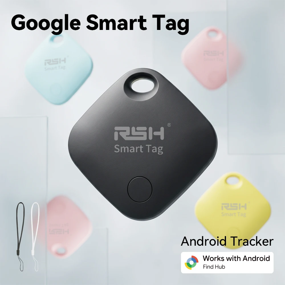 Smart Tag Single Pack Bluetooth Anti Lost Key Finder Compatible with Android Find Hub Replaceable Battery for Key Wallet Luggage