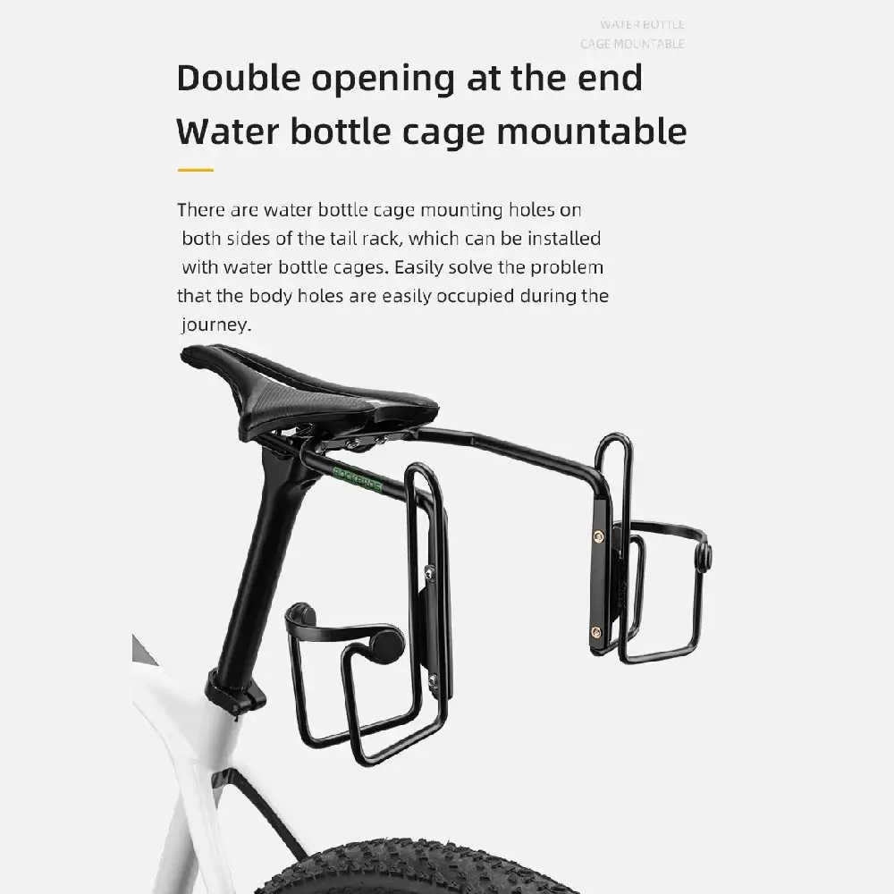 ROCKBROS Fahrrad-Sattelverlängerungshalterung aus Aluminiumlegierung, Stabiler Halter für Fahrradtaschen, Erweiterter Gepäckträger – Detail 4