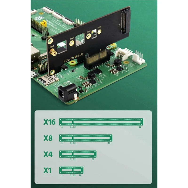 AED6 - Adapter PCI-E na M.2 do Raspberry Pi CM4, Moduł Obliczeniowy 4 NVMe SSD, Wielofunkcyjna Przenośna Karta Adaptera, Części Zamienne