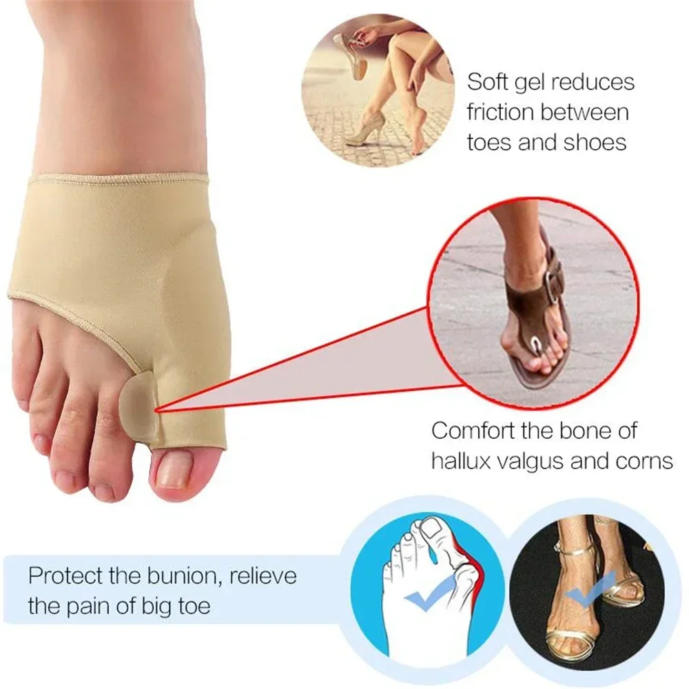 1 paire correcteur marteau orteil lisseur pied soulagement de la douleur orthopédique pédicure outils soins des pieds séparateur d'orteils Hallux Valgus oignon