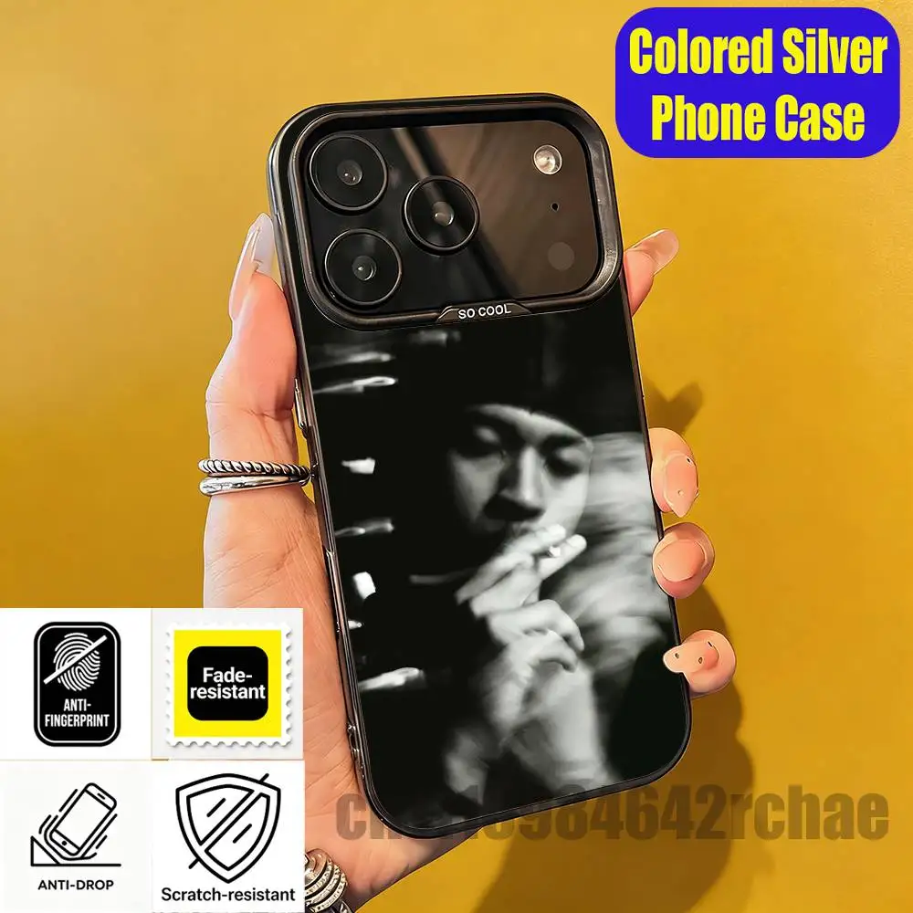 

For iPhone 15,12,11,14,13,16,17,E,Max,Plus,Air,Pro,Mini Custom Color Silver Cover Singer P-PARTYNEXTDOOR 4 Phone Case