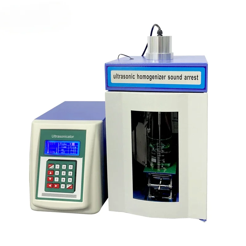 

Lab Small Ultrasonic Homogenizer High Shear Emulsifying Homogenizer Sonicator Cell Disruptor Mixer