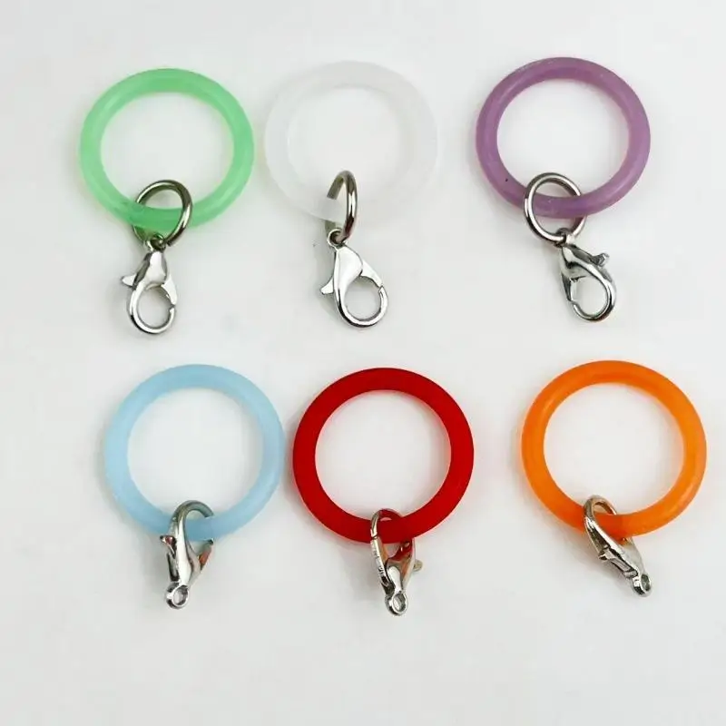 10 Stück O-förmige Silikon-Schlüsselringe, flexible Gummi-O-Ringe, Schlüsselanhänger-Verbinder, DIY-Schmuck, Taschenanhänger, kleine Accessoires – Detail 18