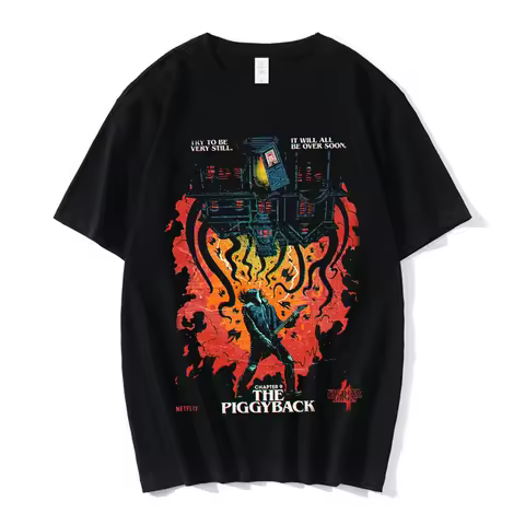 New Eddie Munson Graphic Print T-shirt Men's Women's Fashion Hip Hop T-shirts Harajuku Streetwear Tees Oversize Clothes For Teen