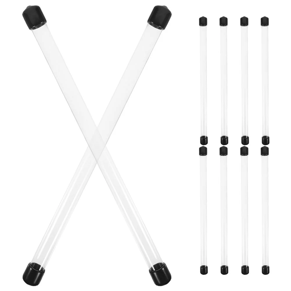 

10pcs 230x12mm Rigid Round Tubing Plastic Storage Tubes Round Plastic Tubing Experiment Incense Container