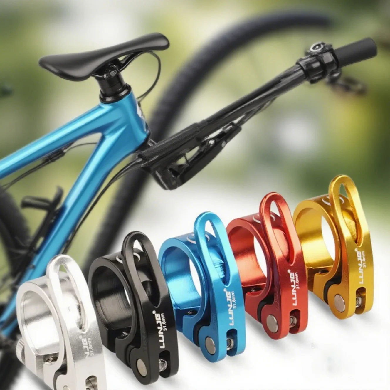 

31,8 мм 34,9 мм с ЧПУ MTB велосипедный зажим для подседельного штыря быстросъемный сверхлегкий алюминиевый сплав велосипедный подседельный штырь крепление велосипедные аксессуары