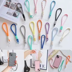 Fashion Universal Mobile Phone Lanyard Strap with Patch Detachable Wrist Strap Short Rope Anti Fall Keychain Phone Accessories