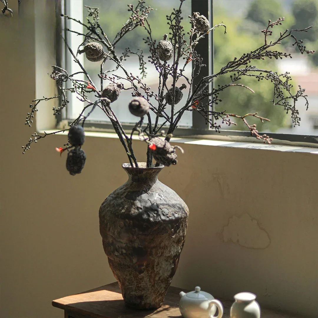 

The product can be customized.Artificial flower ornaments artificial flowers dried flowers retro Zen autumn color Kouli dry