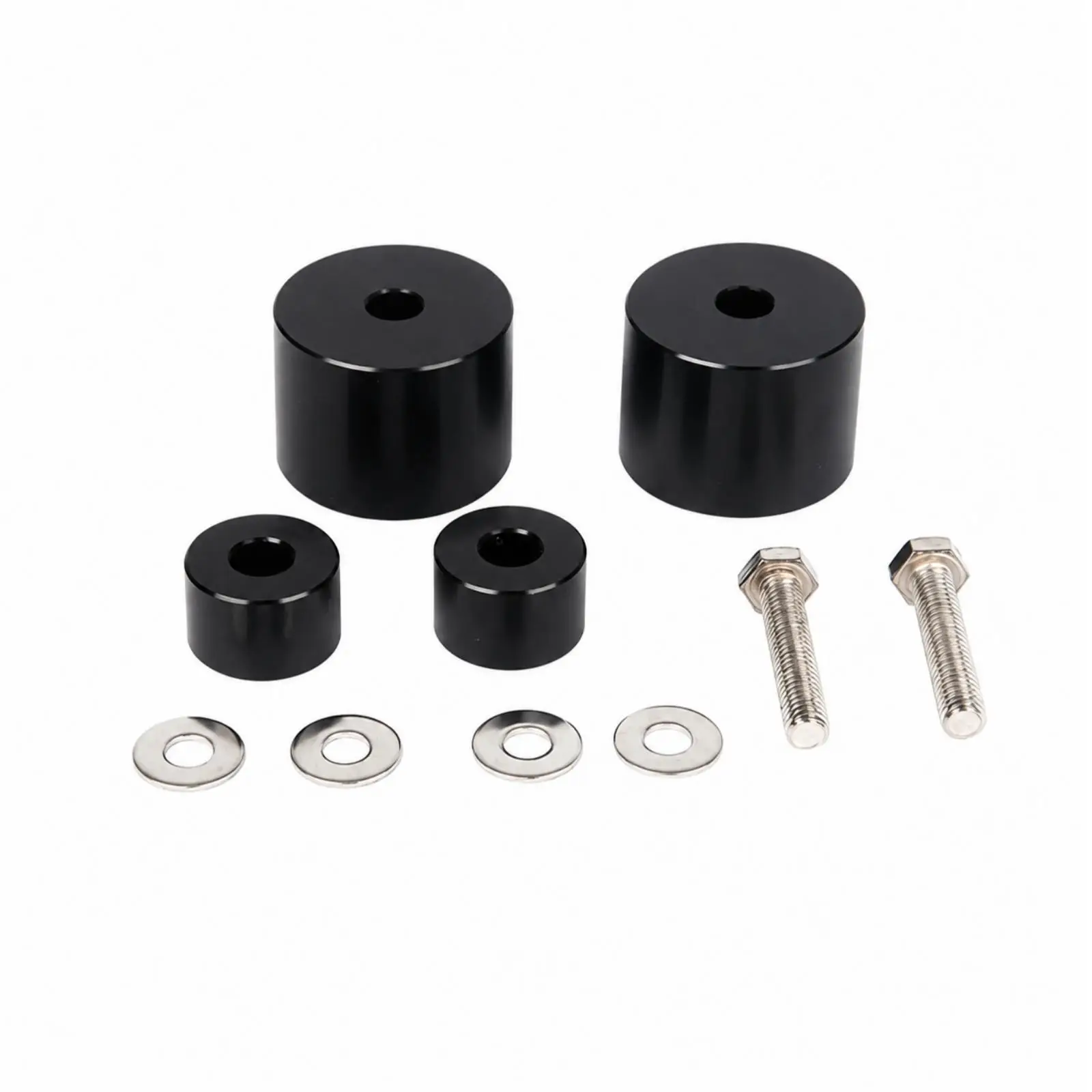 Black Vehicle Door Handle Repair Set ABS Spacers Screws Washers for Truck 1500-3500