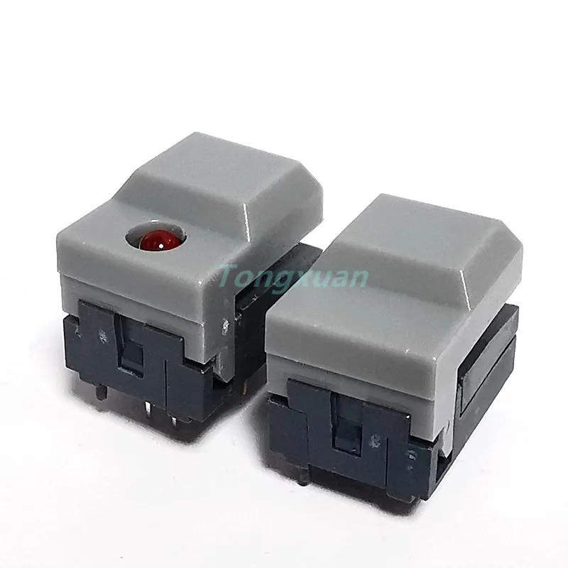 10pcs PB86-A1/A0 Momentary Reset Square Push Button Singal LED Lampless Tacct Switch 4/6Pins SPDT PCB Mount for Stage Equipment