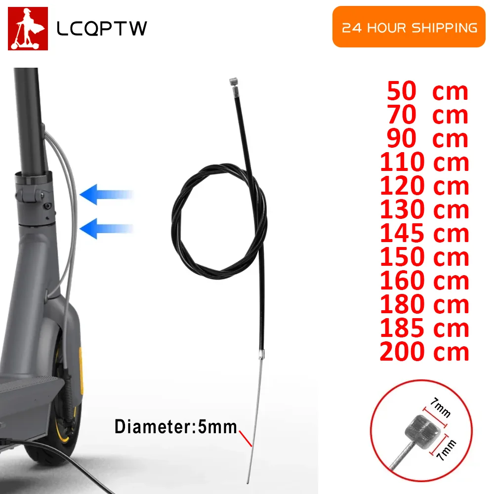 Universal 50cm-200cm Brake Cable for Electric Scooter Front 