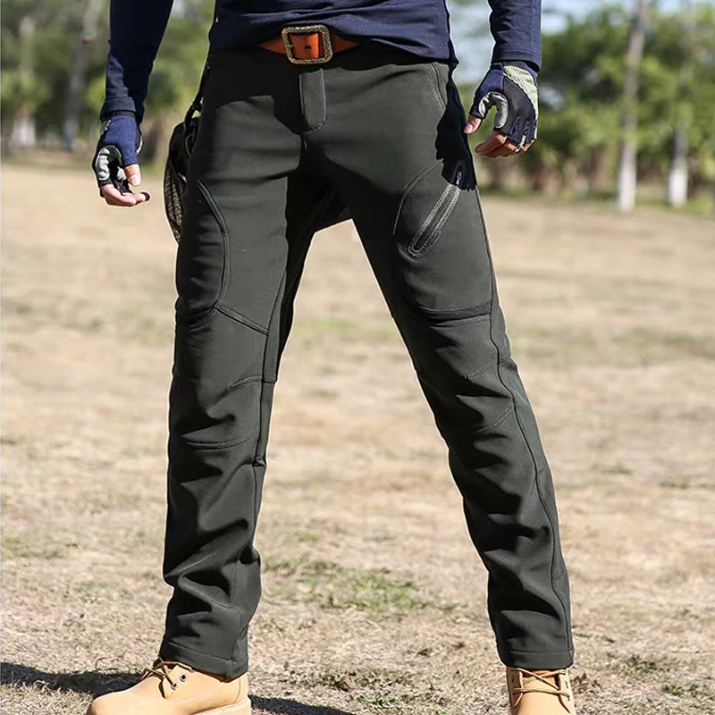 

Men Plus Size Winter Fleece Warm Waterproof Outdoor Sports Snow Camping Pants Snowboard Wear Outdoor Brand