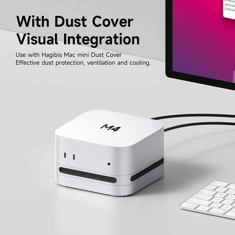 Hagibis USB4 Hard Drive Enclosure 40Gbps M.2 NVMe SSD Case for Mac mini M4/M4 Pro Compatible with Thunderbolt 5/4 External SSD - Image 5