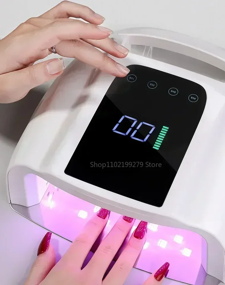 Lámpara de uñas inalámbrica 2025 mejorada, recargable, secadora UV LED sin cables, luz de curado para hogar y salón 6