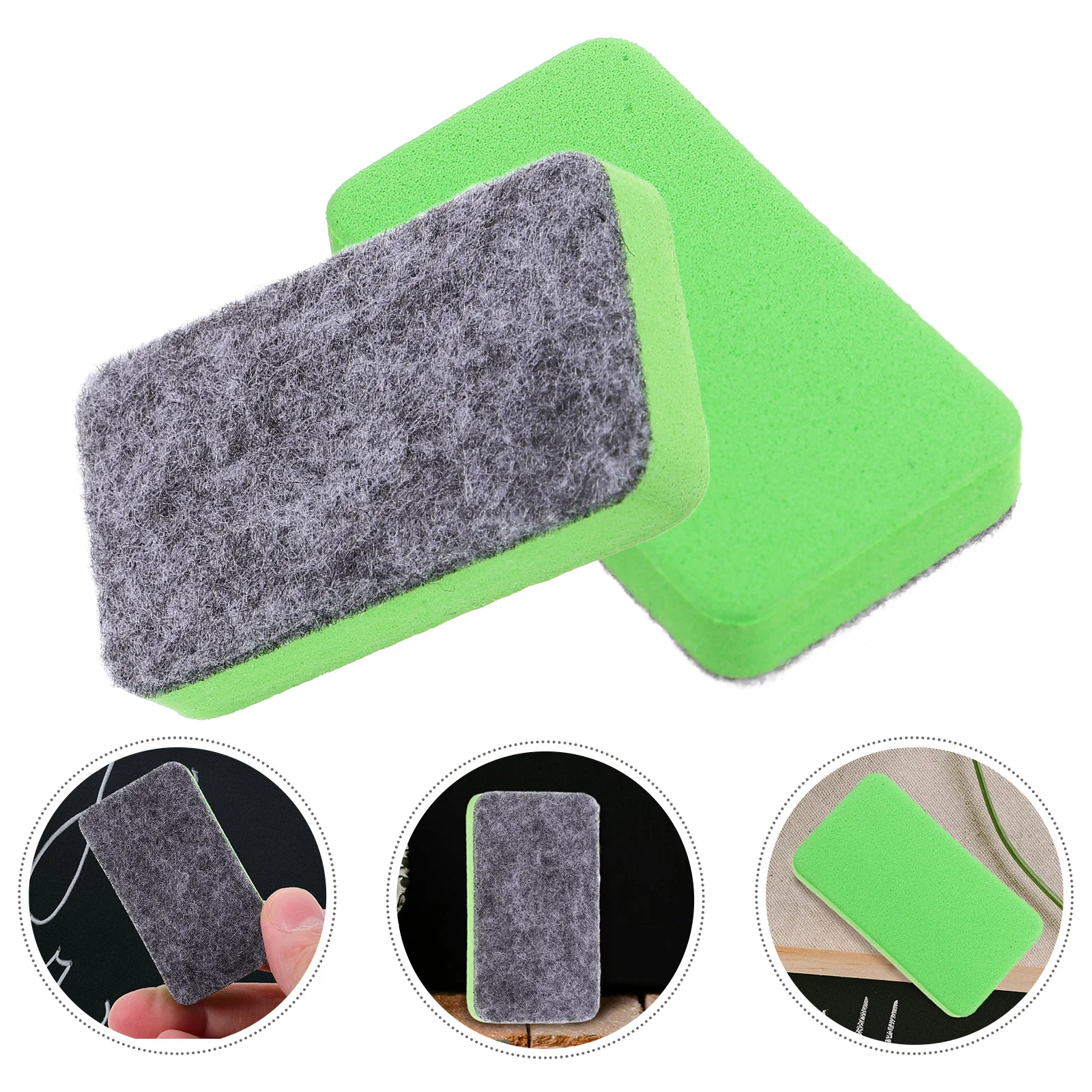 

10 Pcs Accessories Non-magnetic Eraser Office Whiteboard Felt Versatile Chalkboard Dry Erasers