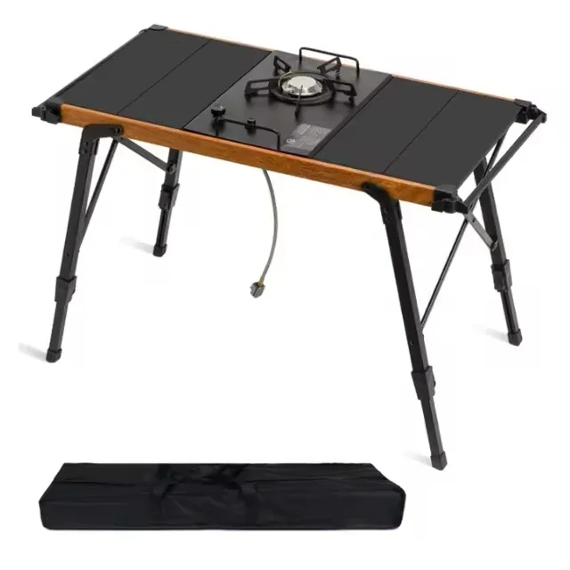 Portable Aluminum Folding Camping Table - Adjustable Outdoor Kitchen IGT