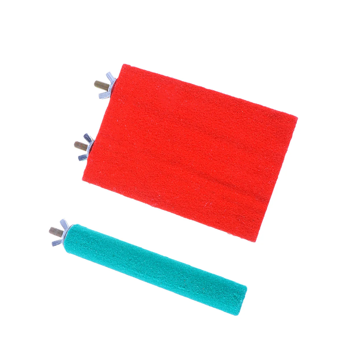 

1set Parrot Sand Perch Set Natural Grinding Bar Chewable Bird Stand For Small Animals Cage Accessories Bird