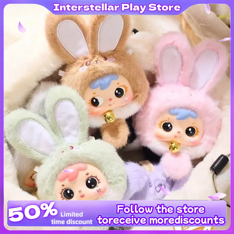

Samuelmini Wealth Rabbit Trendy Play Blind Box Cute Desktop Ornament Bag Pendant Doll Creative Home Decoration Surprise Gift Toy