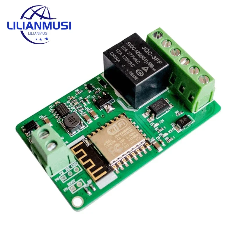 10pcs A21 New Arrival 1Pcs Green ESP8266 10A 220V Network Relay WIFI Module Input DC 7V~30V Modules