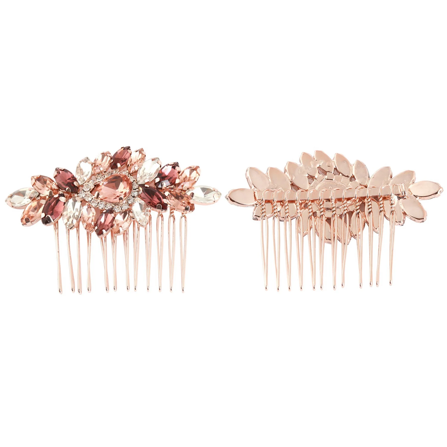 Peigne à Cheveux en Or Rose, Accessoires de Mariage, Bijoux pour Patients, Pièce de Sauna, Cordon