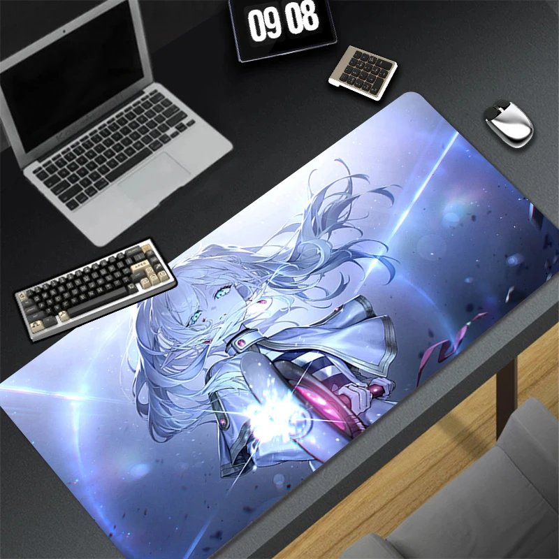 Computer Gaming Accessories Mousepad F-frieren Beyond Journey End Office Mouse Pad Keyboard Pad Desk Decoracion Anime Desk Mat