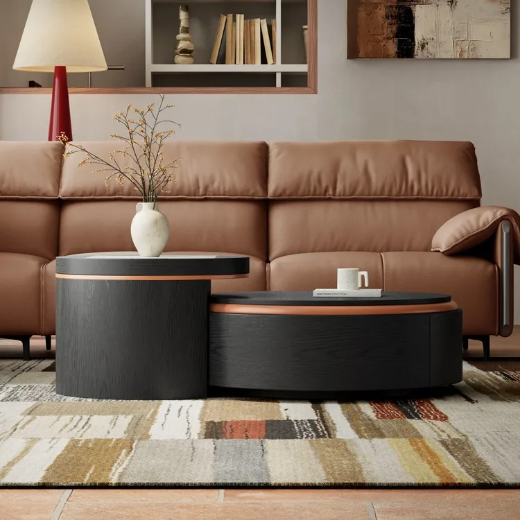Italian minimalist coffee table combination creative living room home light luxury high-end coffee table