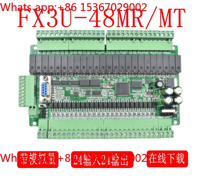 

Программируемая логическая плата (ПЛК) для промышленного управления, простая программируемая плата FX3U-48MR mini FX3U-48MT для промышленного контроля