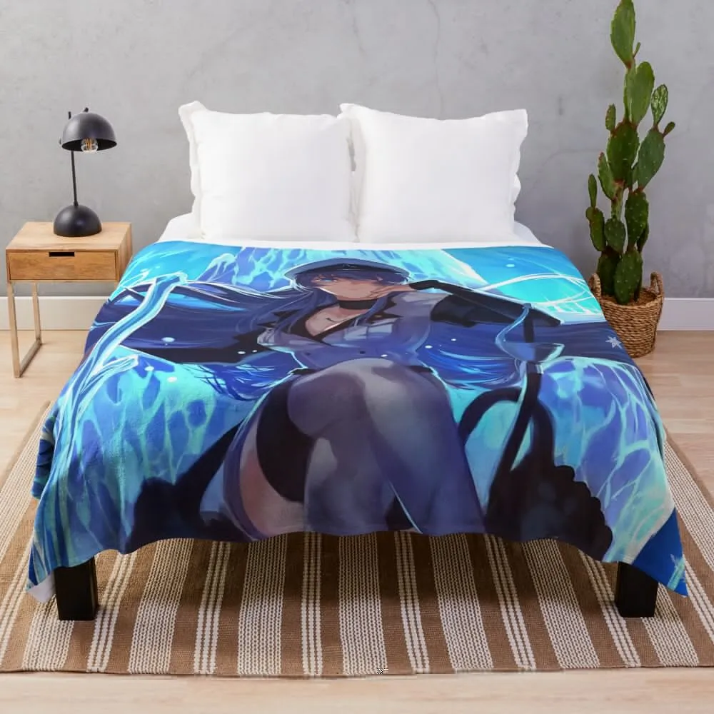 

Esdeath Akame Ga Kill Painting Anime Throw Blanket fluffy blankets and throws Beautifuls Blankets