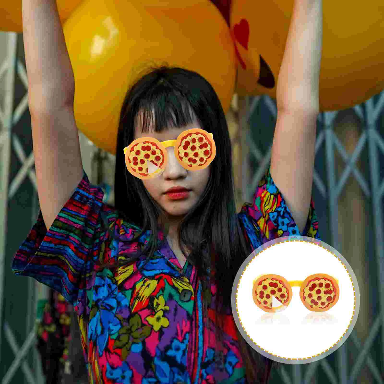 

Pizza Glasses Bulk Sunglasses Bachelorette Photo Props Adults Small Accessory Abs Funny for Delicate Party Eyeglass Gathering