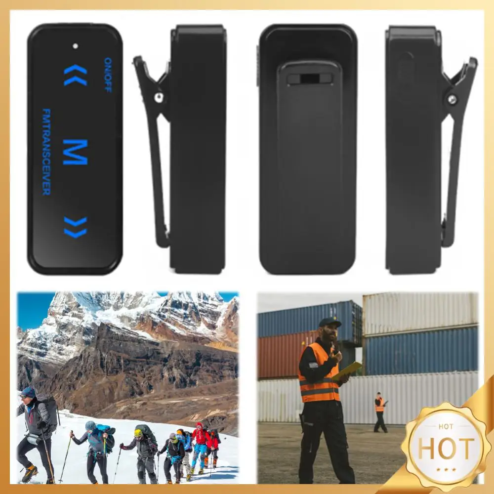 Mini Walkie Talkie with Earpiece 2-Way Radio 400-480Mhz Handheld Walky Talky USB Charging for Supermarkets Shopping Malls Hotels