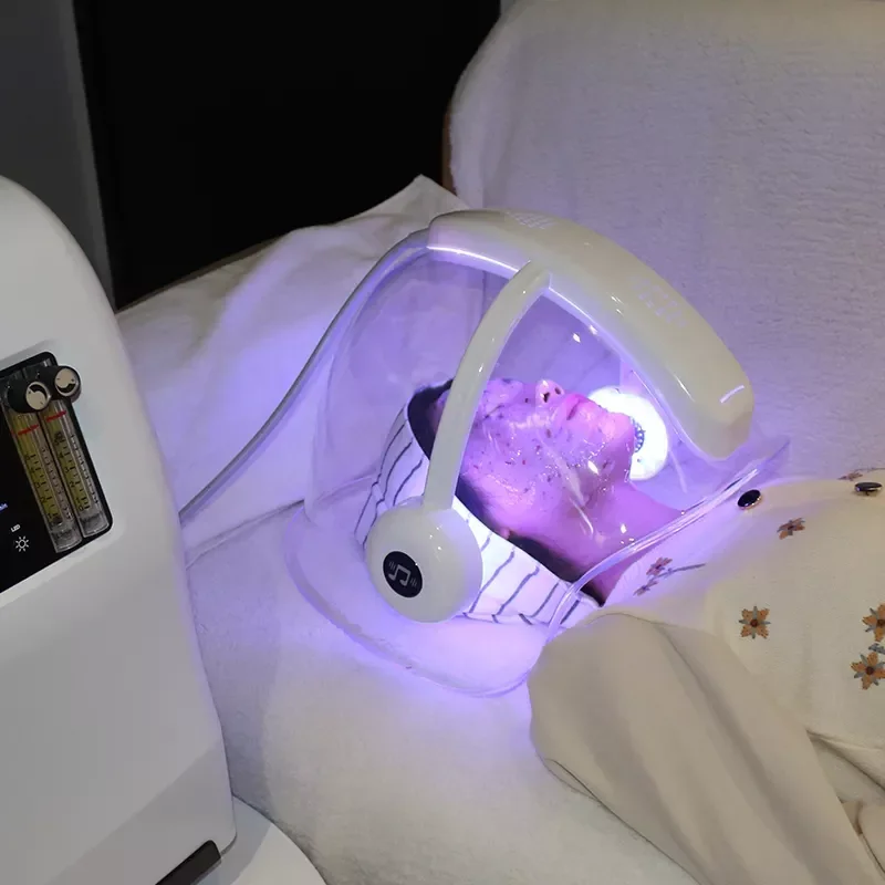 

Facial Oxygenated Machine Hyperbaric Whitening Jet Peel Oxygen Facial Machine With Led Dome