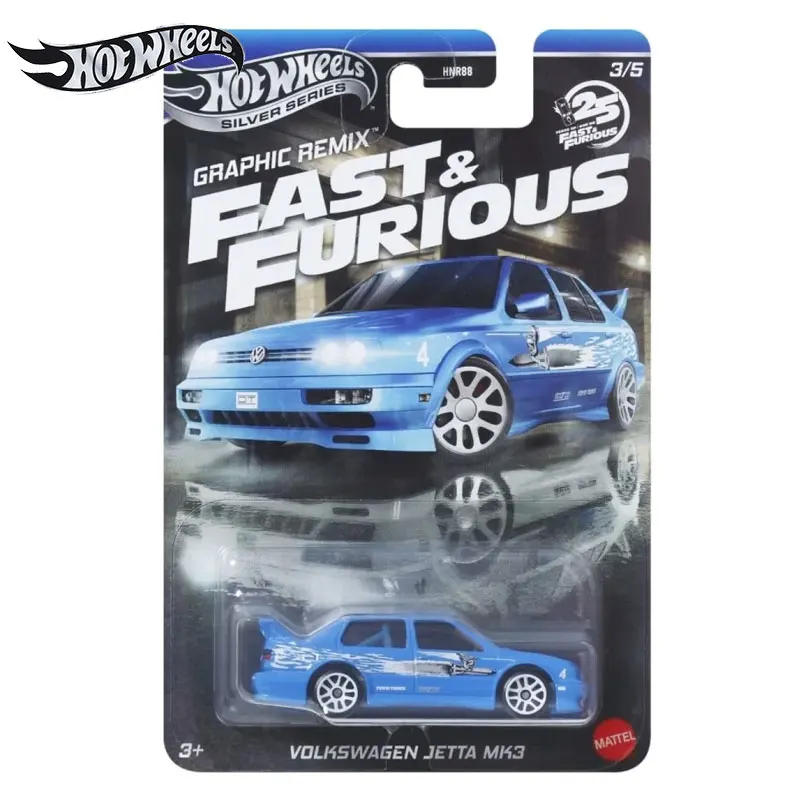 Mattel Hot Wheels Silver Series Fast & Furious 25th Theme Surtido 1/64 Coches Die-Cast - 2025 Nuevo modelo de vehículo de juguete