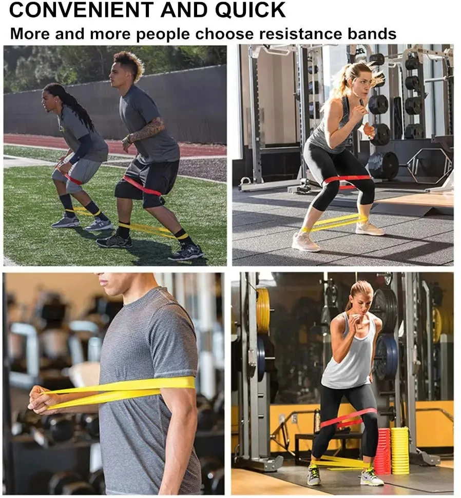 Fitnessstudio mit elastischen Bändern, Fitness-Trainingsgeräte, Yoga-Widerstandsbänder, Übungsvolumen, Fitnessstudio-Training, Bodybuilding, Pilates – Detail 13