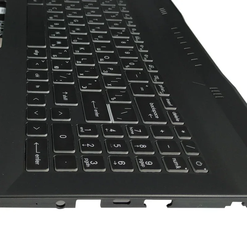 Imagem -05 - Teclado para Notebook com Palmrest Upper Backlight Eua e Espanhol Msi Gf66 11ue 11ug Ms1581 e Ms-1582 Novo