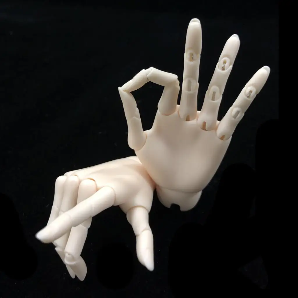 Resin Doll Joint Hands Female Articulated 5 Joints - Each Joint Is , Custom Supplies