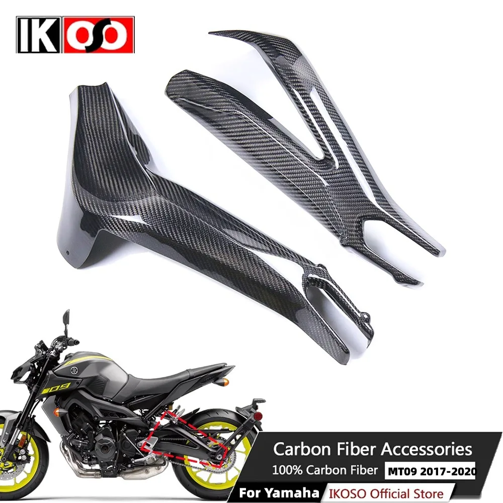 For Yamaha MT-09 FZ-09 2013-2020 Pure Carbon Fiber Rocker Arm Cover Protective Cover Motorcycle Fairing Modification Accessories