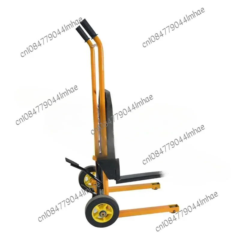 200 kg Manual Forklift Trucks Mini Manual Lift Stacker Small Hydraulic Trucks Home Loading and Unloading Trucks