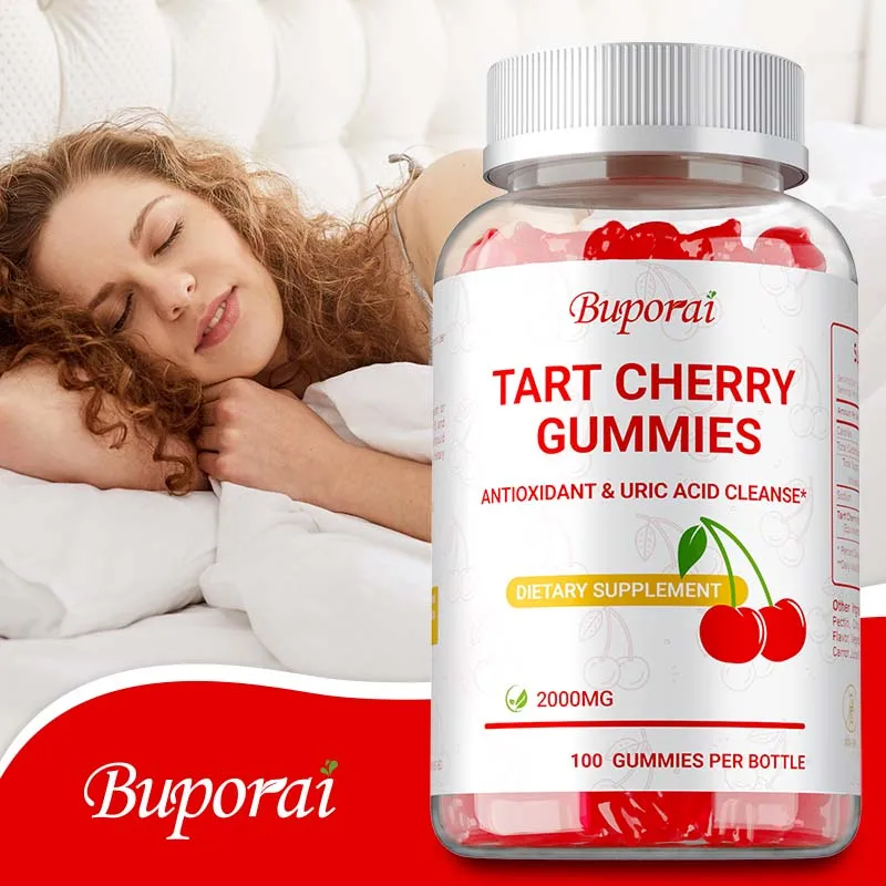 

Мармеладные жевательные конфеты Tart Cherry — подходят для промывки мочевой кислоты, снимающих боль в суставах и способствующих здоровье мочевых трав, без GMO