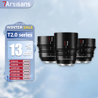 7artisans 35mm 50mm 85mm T2.0 Full Frame Ultra-long Focus Cine Lens for Camera Studio Photography with E X Z RF M M43 L Mount