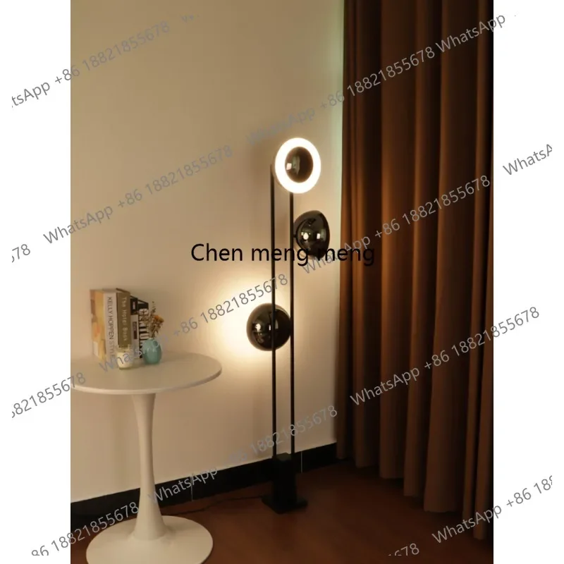Living room three-head floor lamp piano hotel marble designer exhibition hall light luxury