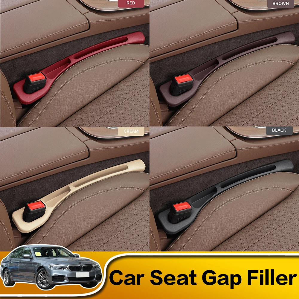 2 Pcs Car Seat Gap Filler Between Seats Console Organizer Seat Crevice Storage Box Bag Interior Decoration Accessories