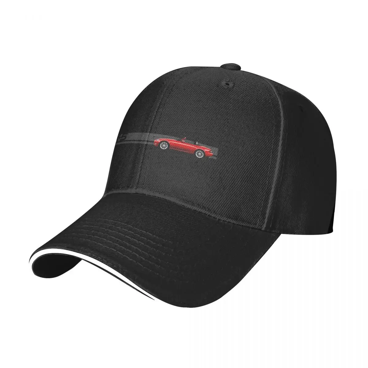 Iconic classic roadster japanese convertible sports car drawing Baseball Cap black |-F-| Women Hats Men's