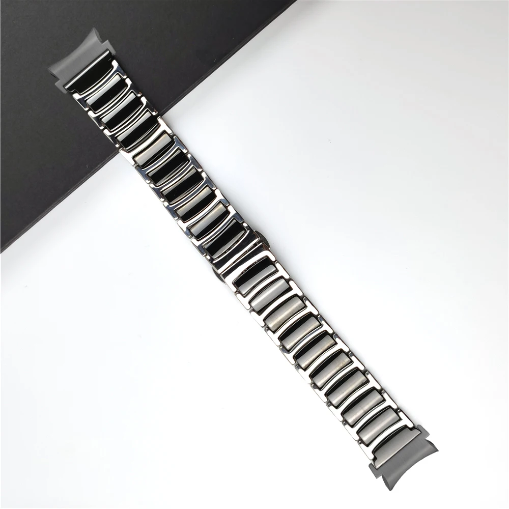 For samsung galaxy watch 7 4 5/5 pro band 40mm 44mm watch 6 classic 47mm 43mm No gaps strap ceramic steel band 45mm bracelet