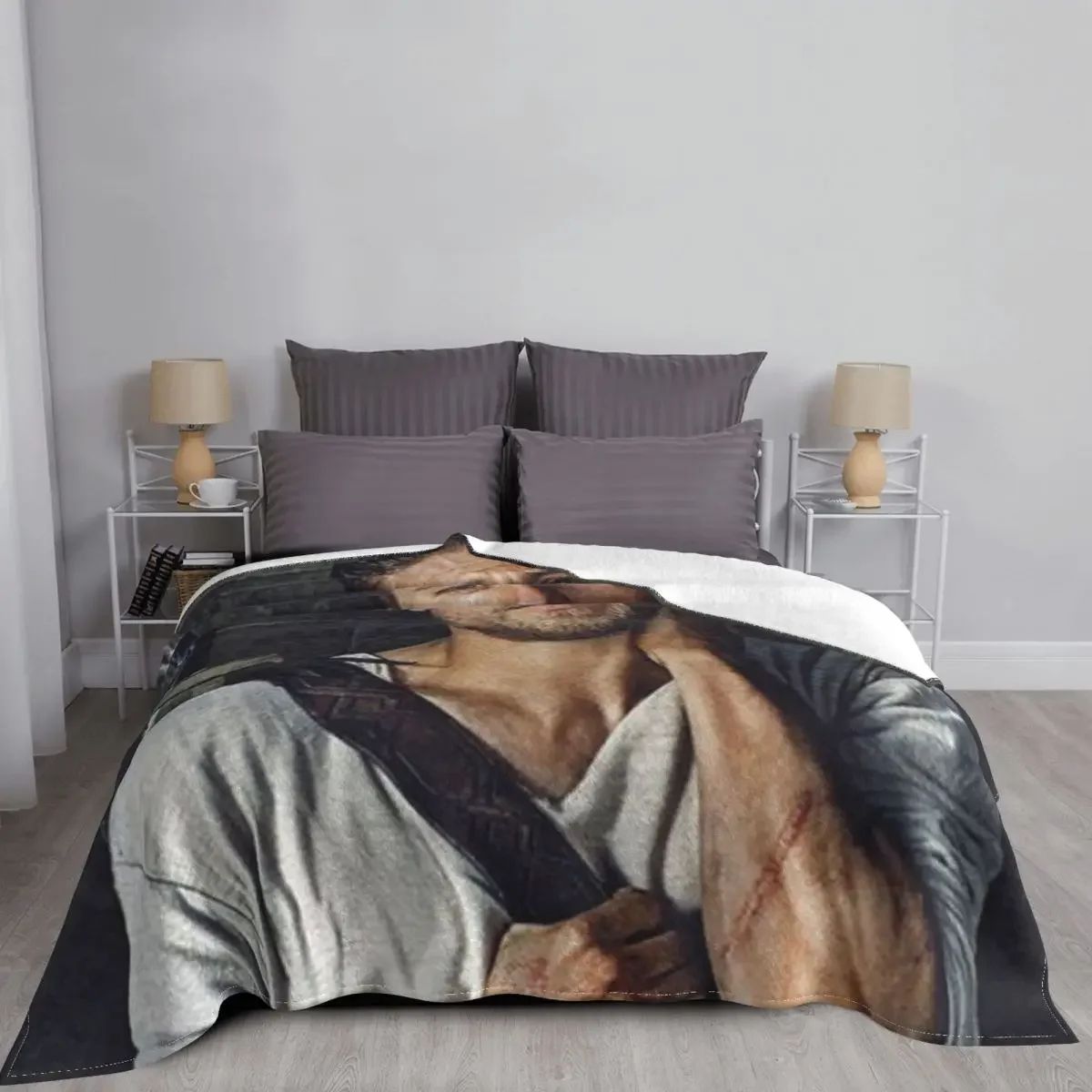 بطانية رمي دافئة لفصل الشتاء ، تشارلي هوننام ، بطانيات سميكة فاخرة واحدة #3