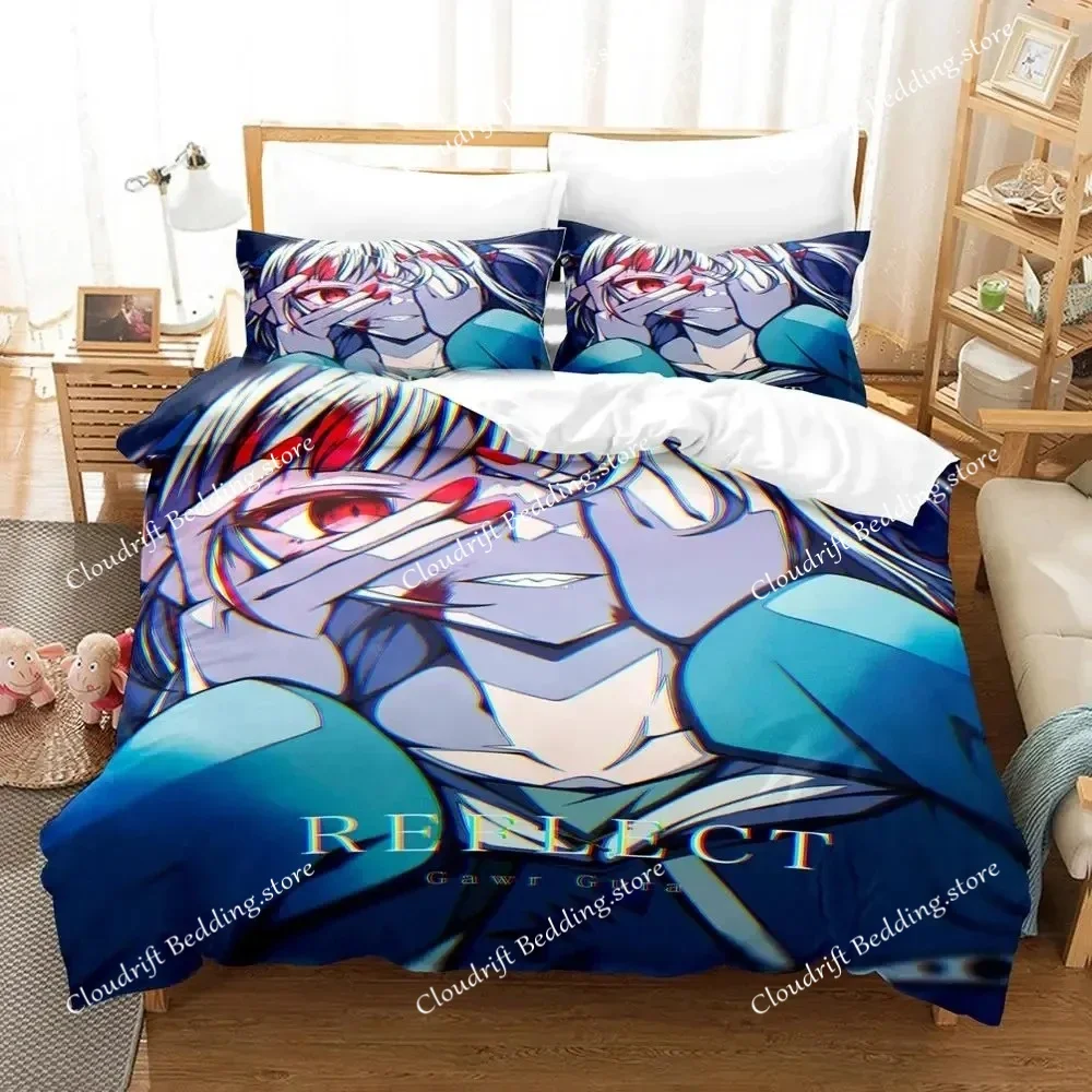 Gawr Gura Reflect Fanart holoMyth Bedding Set Duvet Cover Bed Set Quilt Cover Pillowcase Comforter king Queen Size Boys Adult 5