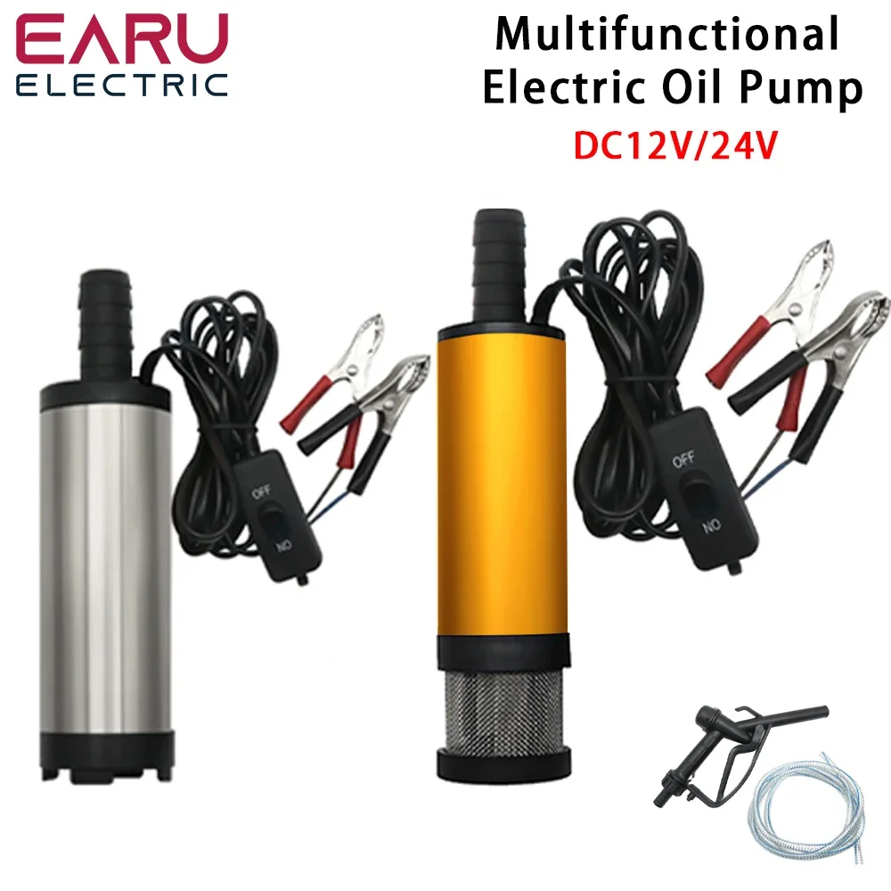 

30 л/мин, 24 В постоянного тока, электрический погружной насос, дизельное топливо, вода, масло, автомобильный лагерь, погружной перекачивающий насос из алюминиевого сплава для рыбы