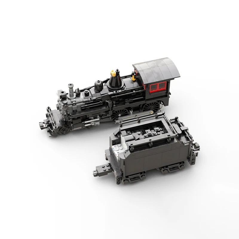 MOC Ferrovias do Canadá A2m 4-4-0 Trem de Passageiros Blocos de Montar Modelo Criativo Brinquedos Infantis Presentes