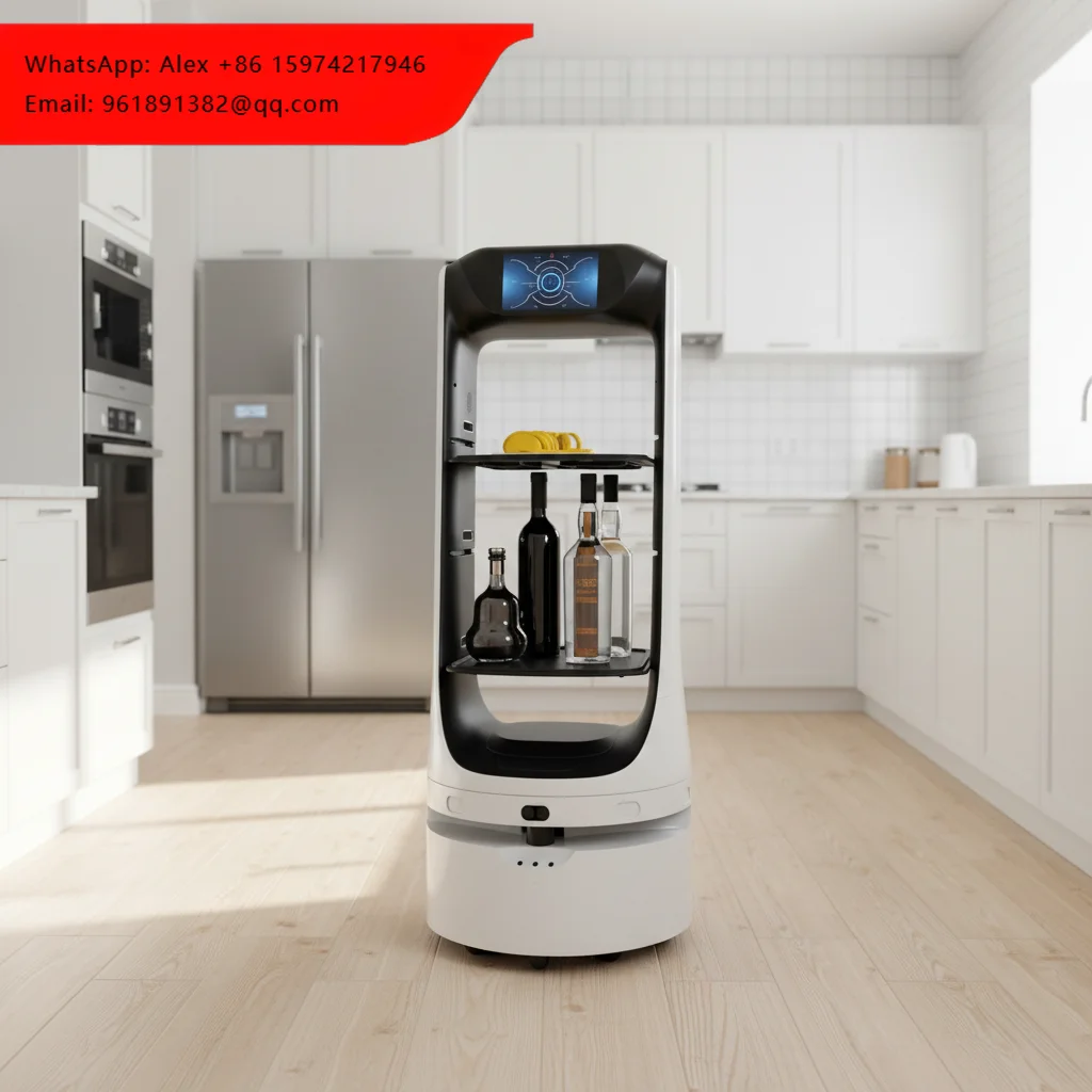 Automatic Robot For Restaurants Deliverers Servers Greeters Plate Collectors 30kg Payload 10h Runtime Autonomous Obstacle